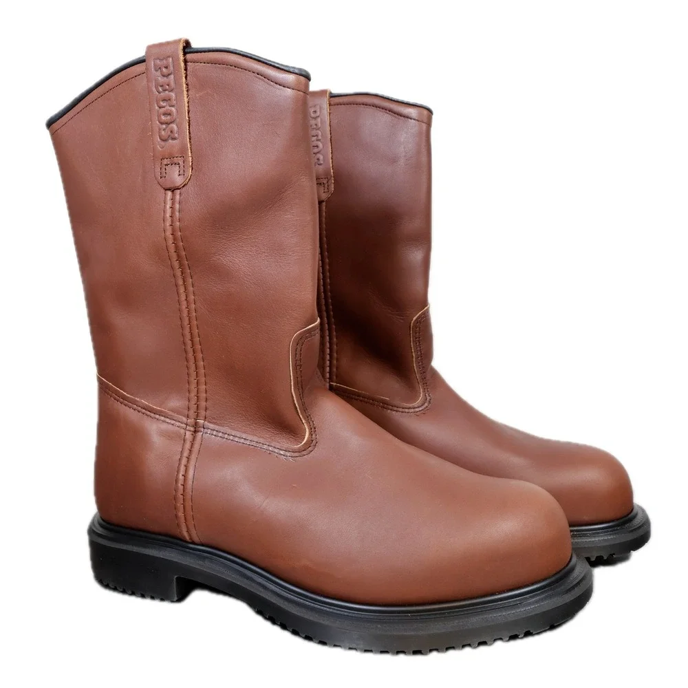 Red Wing Pecos 4441 Boots Mens 11EE Brown Leather Steel Toe EH Insulated USA